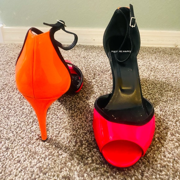 Pierre Hardy Skinissimo Neon Pink/Orange Stilettos - Picture 12 of 17